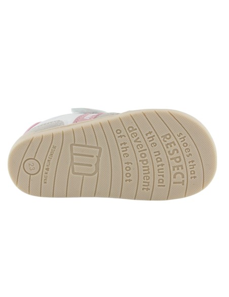 Calzado barefoot Mustang Free Blanco-Rosa