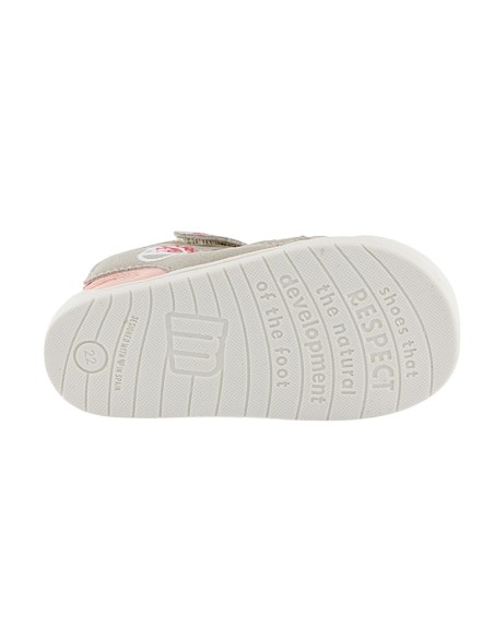 Sandalias barefoot Mustang Free Gris-Rosa