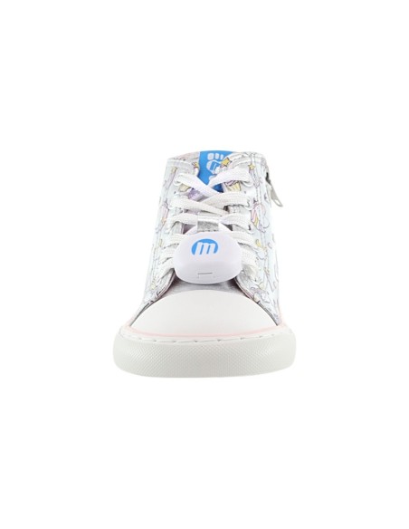 Zapatillas con luces barefoot Mustang Free Unicornio Plata