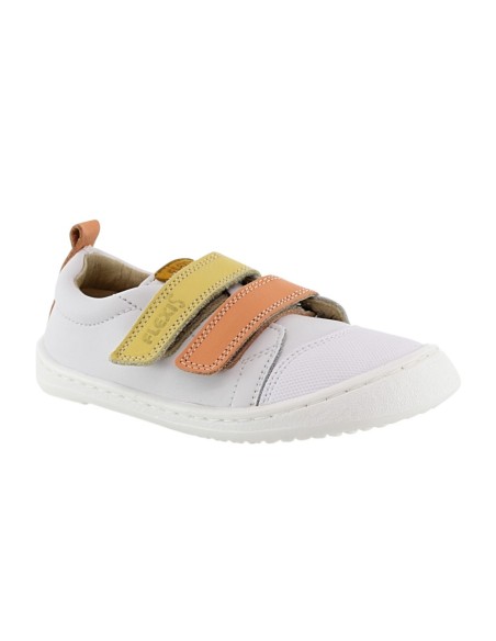 Zapatos barefoot Flexi Nens 9000-R Blanco-Naranja-Amarillo