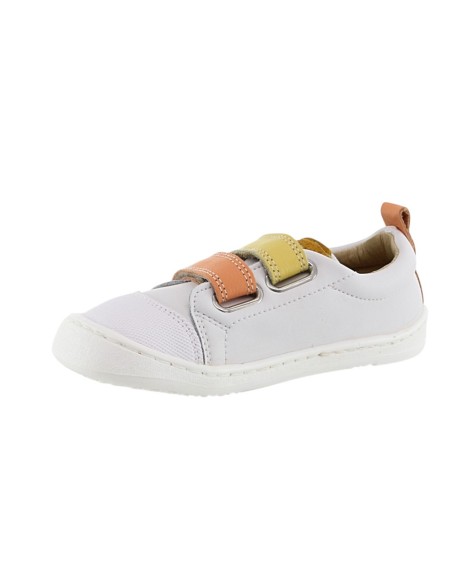Zapatos barefoot Flexi Nens 9000-R Blanco-Naranja-Amarillo