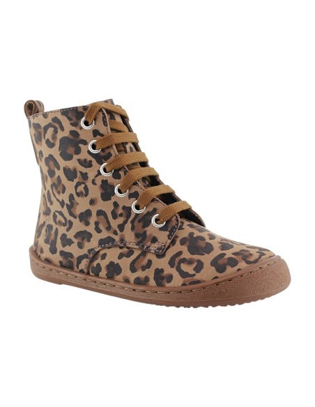 Botas militares barefoot Flexi Nens 9085-R Leopardo