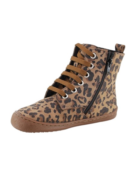 Botas militares barefoot Flexi Nens 9085-R Leopardo