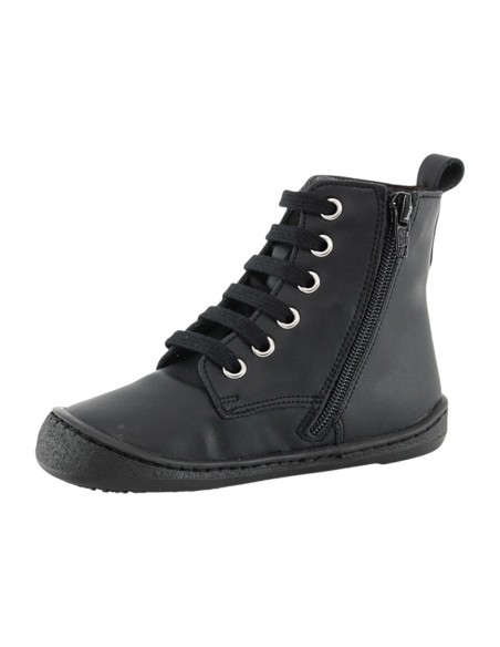 Botas militares barefoot Flexi Nens 9085-R Negro