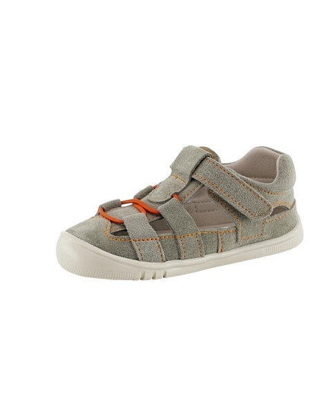 Sandalias respetuosas Piruflex PF273-3 Salvia-Naranja