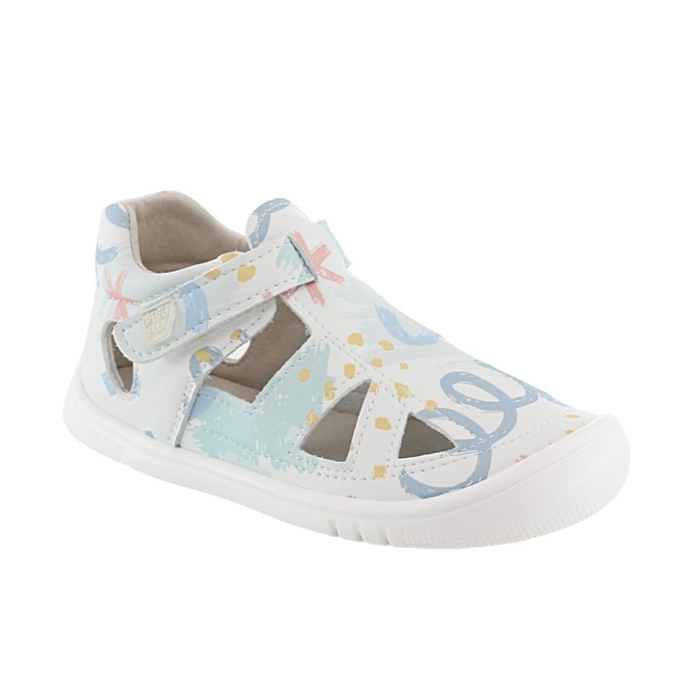 Sandalias respetuosas Piruflex Blanco-Multicolor