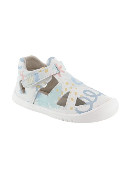 Sandalias respetuosas Piruflex Blanco-Multicolor