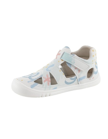 Sandalias respetuosas Piruflex Blanco-Multicolor