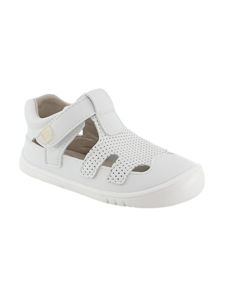 Sandalias respetuosas cerradas Piruflex Microperforado Blanco