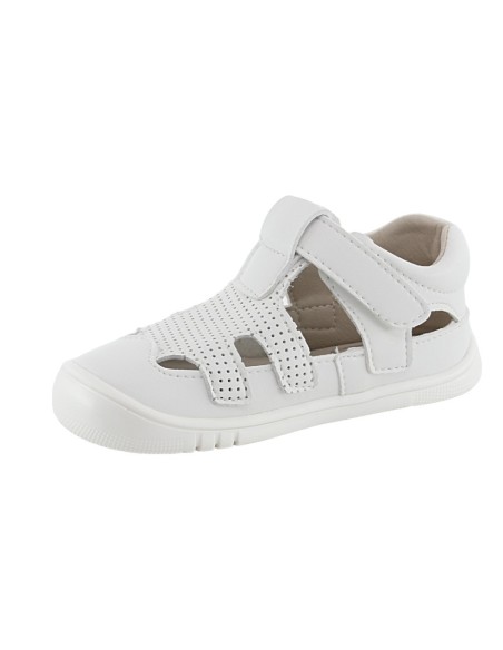 Sandalias respetuosas cerradas Piruflex Microperforado Blanco