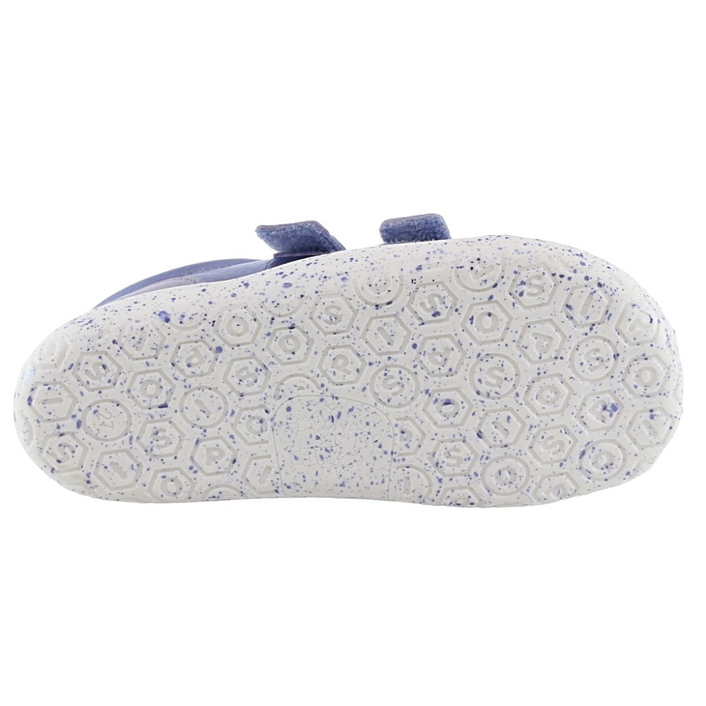 Zapatos barefoot Poppis Piel Lila Metalizado