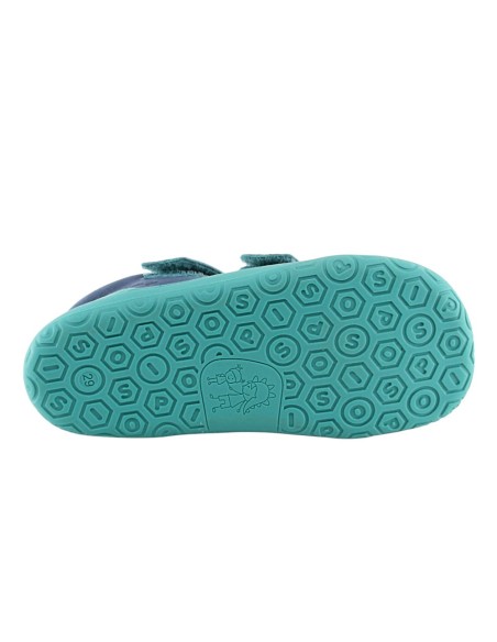 Botines barefoot Poppis New Yoyo Aqua forro térmico