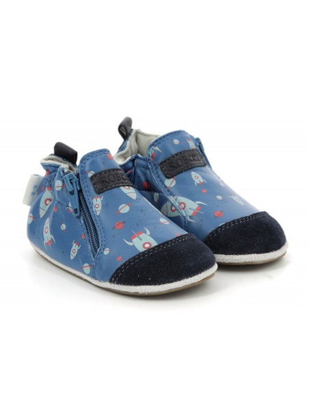 Zapatos Robeez Rocket Trip Azul Cohete