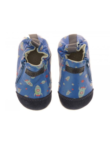 Zapatos Robeez Rocket Trip Azul Cohete