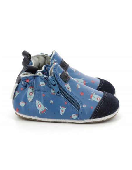 Zapatos Robeez Rocket Trip Azul Cohete