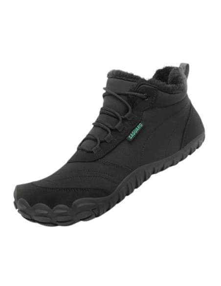 Botines barefoot Saguaro Will II borreguito Negro