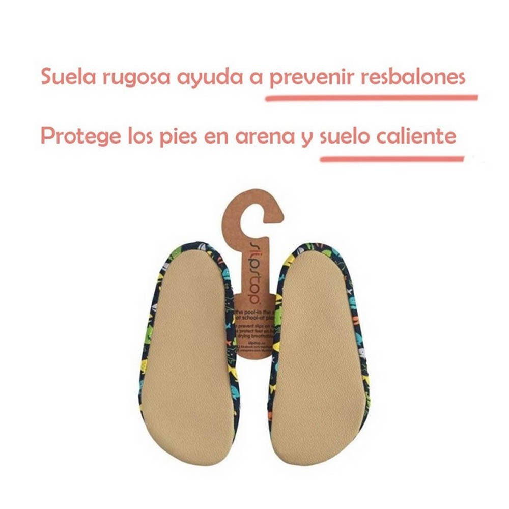 Escarpines barefoot Slip Stop Eddy Verde
