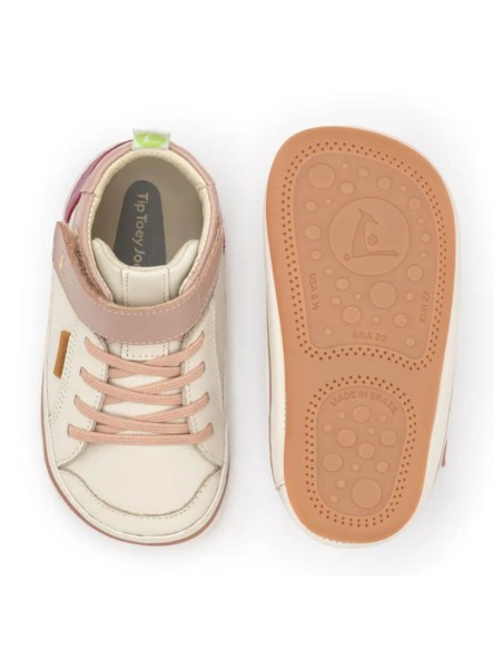 Botines respetuosos Tip Toey Joey Alley Beige-Rosa