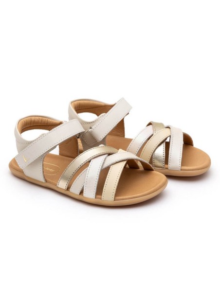 Sandalias barefoot Tip Toey Joey Criss Cross Multi Blanco