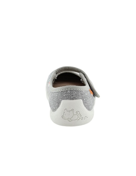 Merceditas de lona Vulladi 2771-590 Gris topitos
