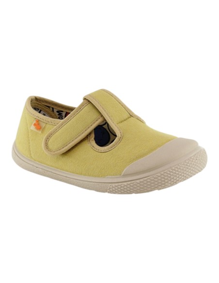 Zapatillas abiertas barefoot Flexibles Vulladi  8197 Mostaza