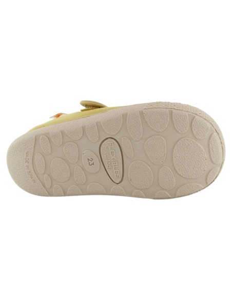 Merceditas de lona barefoot Flexibles Vulladi 8196 Mostaza
