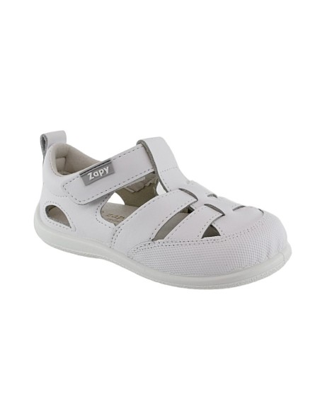 Sandalias respetuosas Zapy 2 Tiras Blanco