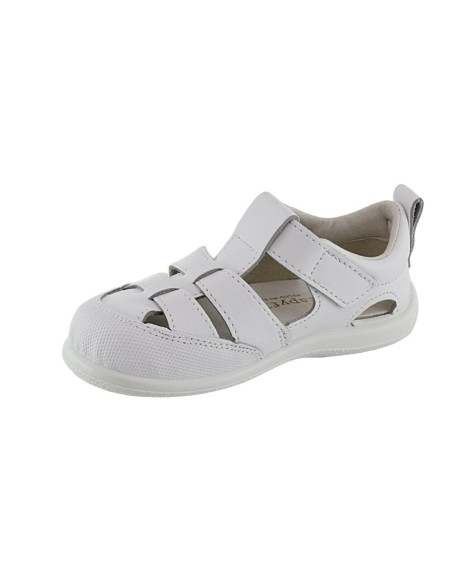 Sandalias respetuosas Zapy 2 Tiras Blanco