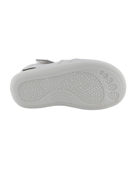 Sandalias respetuosas Zapy 2 Tiras Blanco