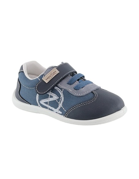 Zapatos respetuosos ZapyFlex Velcro y elástico Azul