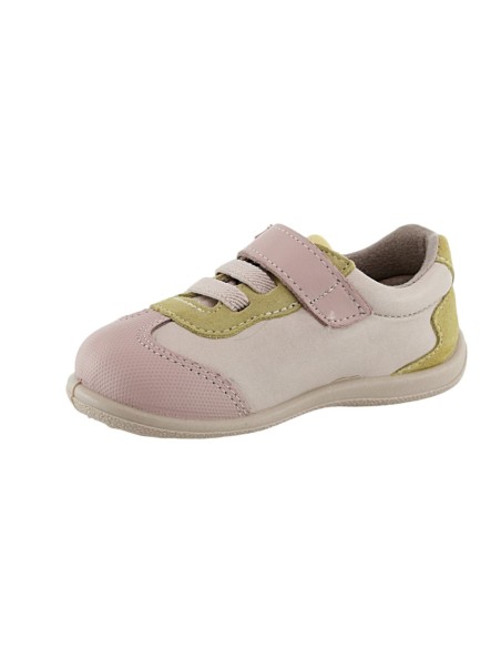 Zapatos respetuosos Zapyflex Jooguin velcro y elástico Rosa