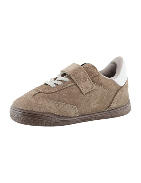 Zapatos barefoot ZapyFlex Dpto Velcro y elástico marrón
