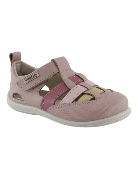 Sandalias respetuosas ZapyFlex 2 Tiras Rosa-Fucsia