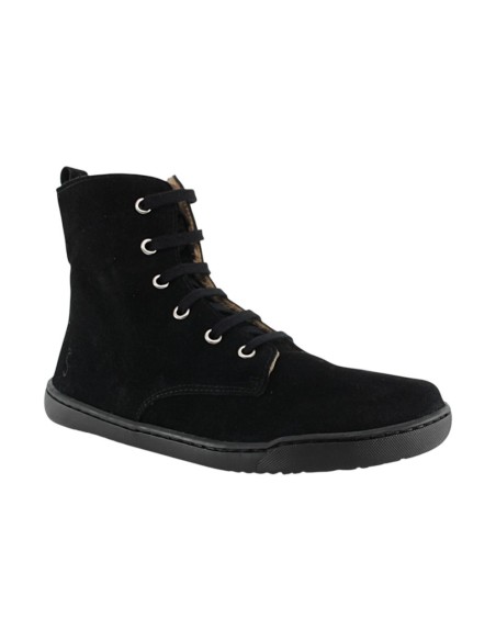 Botas militares barefoot Flexi Nens Forro pelo 9085-X Serraje Negro