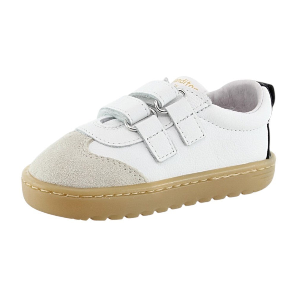 Zapatos deportivos barefoot Blanditos Lisboa Blanco-Negro