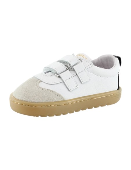 Zapatos deportivos barefoot Blanditos Lisboa Blanco-Negro