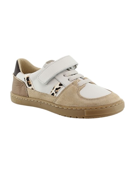 Zapatos deportivos Barefoot Blanditos Seul Blanco-Leopardo