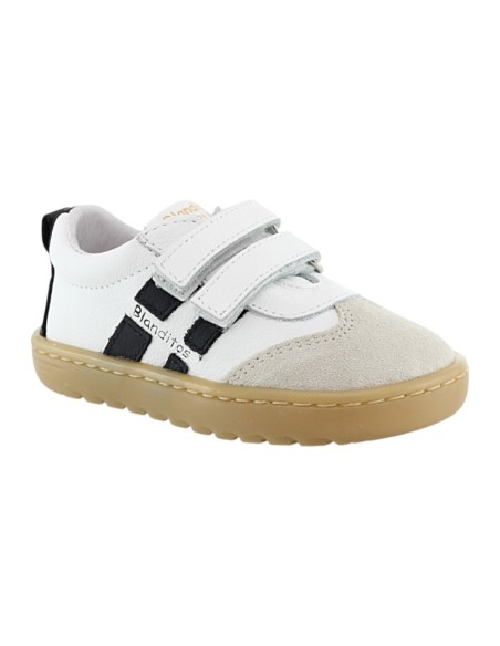 Zapatos deportivos barefoot Blanditos Lisboa Blanco-Negro