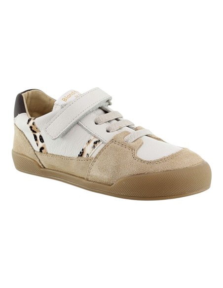Zapatillas barefoot Blanditos Nepal Blanco-Leopardo