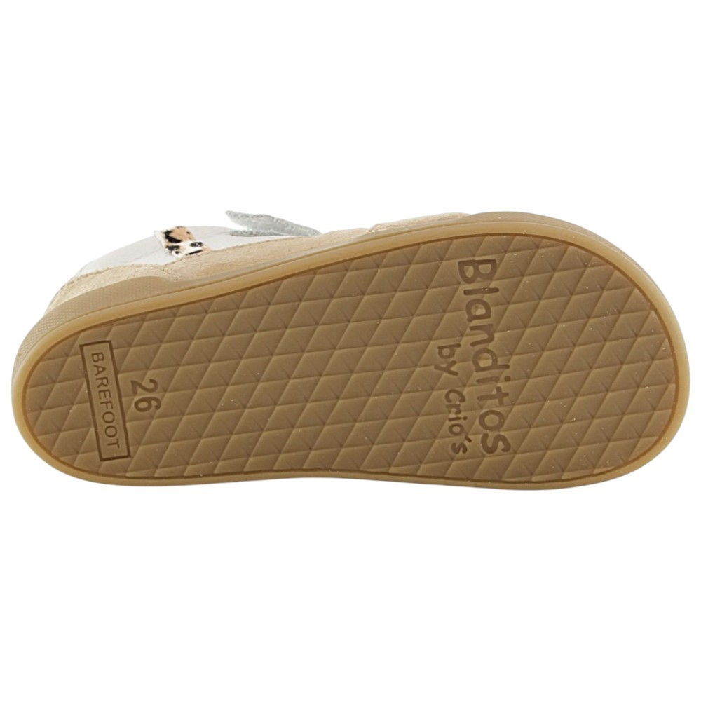 Zapatillas barefoot Blanditos Nepal Blanco-Leopardo