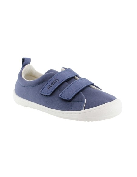 Zapatillas barefoot de lona Flexi Nens 9110-R Azul