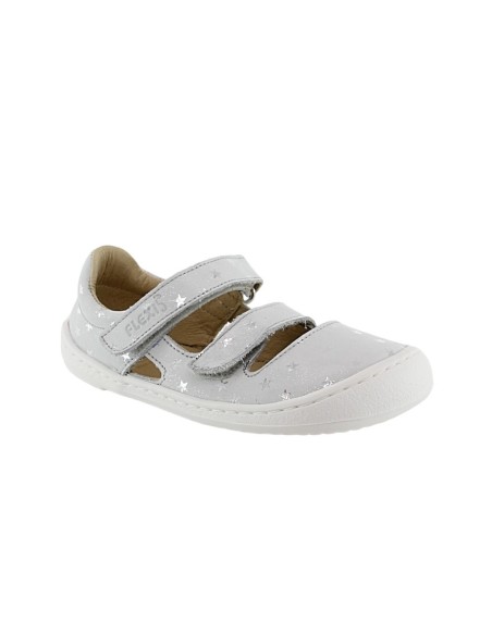 Zapatos barefoot Flexi Nens 9030-R Gris estrellas