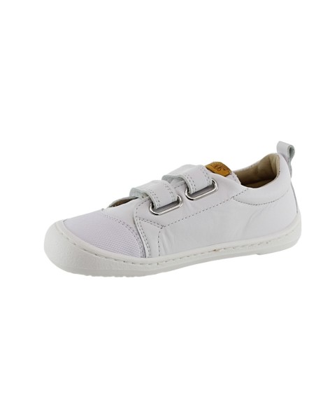 Zapatillas de piel barefoot Flexi Nens 9000-R Blanco