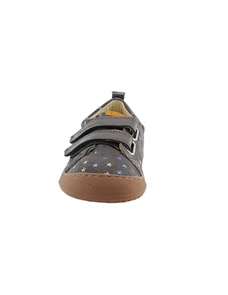 Zapatos barefoot Flexi Nens 9001-R Gris estrellas