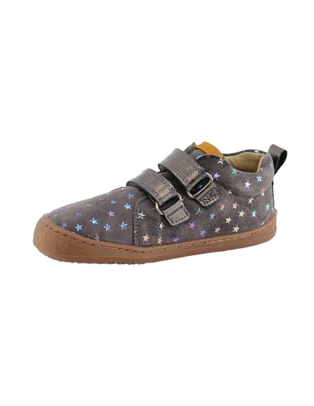 Botines barefoot Flexi Nens 9010-R Gris estrellas