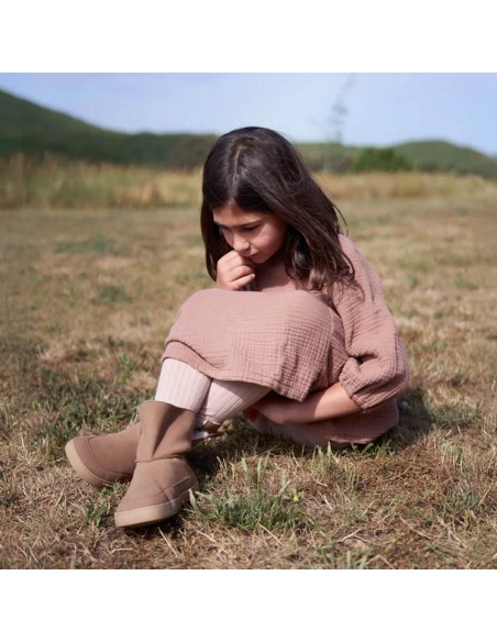 Botines Muris barefoot veganos Siberia Marrón