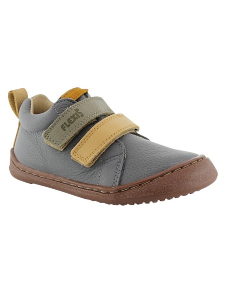 Botines barefoot Flexi Nens 9010-R Gris-Verede-Amarillo