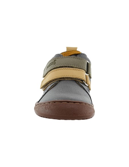 Botines barefoot Flexi Nens 9010-R Gris-Verede-Amarillo