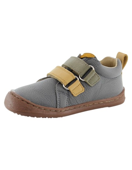 Botines barefoot Flexi Nens 9010-R Gris-Verede-Amarillo