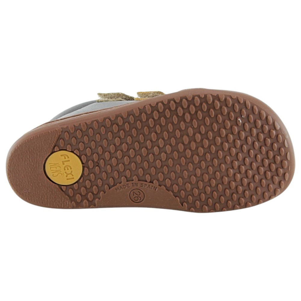 Botines barefoot Flexi Nens 9010-R Gris-Verede-Amarillo